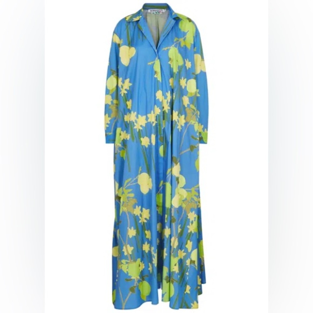 Bernadette Blue Floral Maxi Dress
